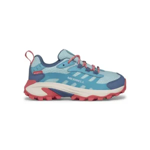 Merrell Enfant Moab Speed 2 Low Waterproof - Enfants Turquoise/Coral Online