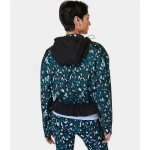 Merrell Femme Ascend Whisper Anorak X Sweaty Betty - Voir tout BlueBrushstrokeLeopard/Black Online