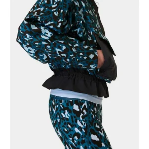 Merrell Femme Ascend Whisper Anorak X Sweaty Betty - Voir tout BlueBrushstrokeLeopard/Black Online