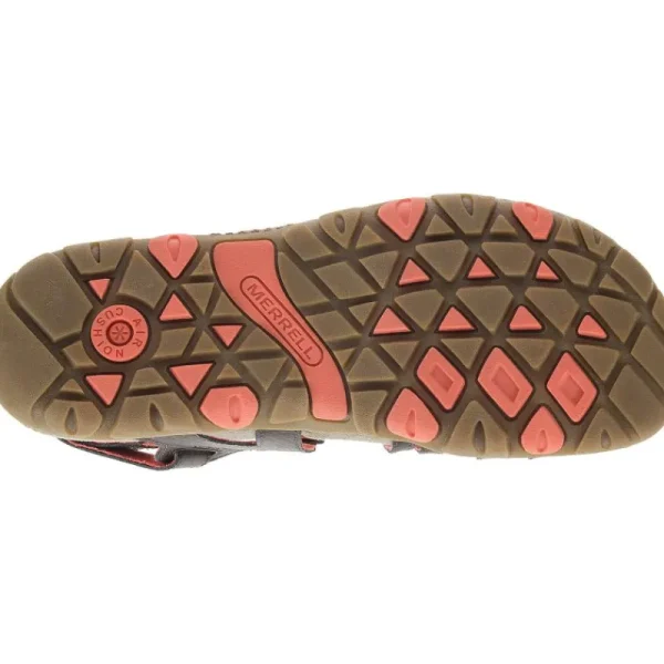 Merrell Femme Sandspur Rose Convertible - Sandales Espresso/Coral Outlet