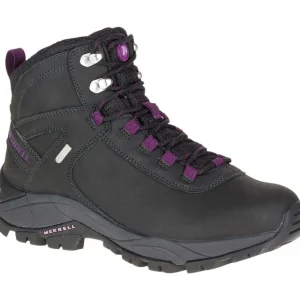 Merrell Femme Vego Mid Leather Waterproof - Voir Tout Black/Gloxinia Hot