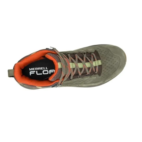 Merrell Homme Moab Speed 2 Leather Mid Waterproof - Voir Tout Olive Shop