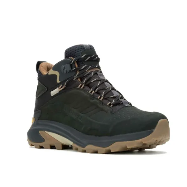 Merrell Homme Moab Speed 2 Leather Mid Waterproof - Voir Tout Black Store