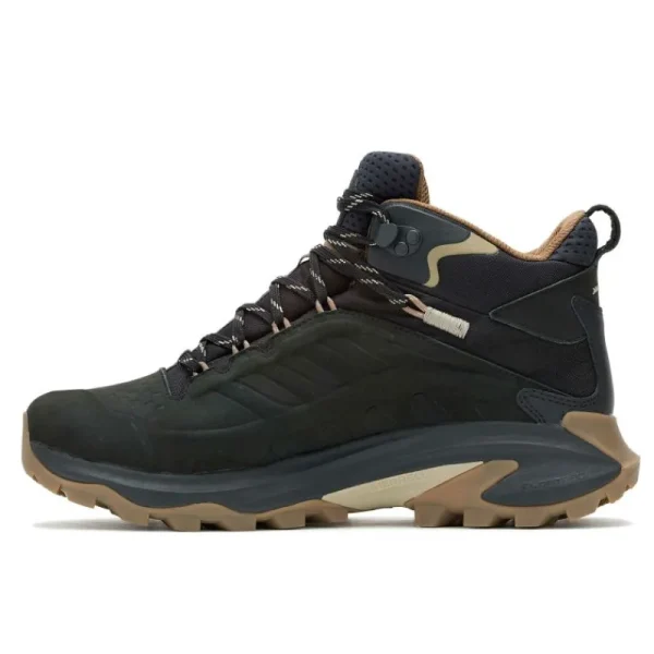 Merrell Homme Moab Speed 2 Leather Mid Waterproof - Voir Tout Black Store